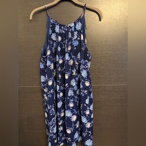 Parker Blue Floral Dress- baby doll